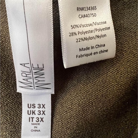 MarlaWynne 3X Rib Detail Sweater Knit Pant - Picture 3 of 3